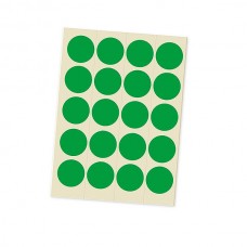 Набор зеленых наклеек "Точка" (1000 шт)