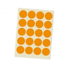 Набор оранжевых наклеек "Точка" (1000 шт)